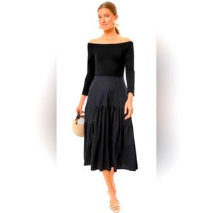 Tuckernuck | NEW Marissa Off The Shoulder Midi Dress in Black Size S